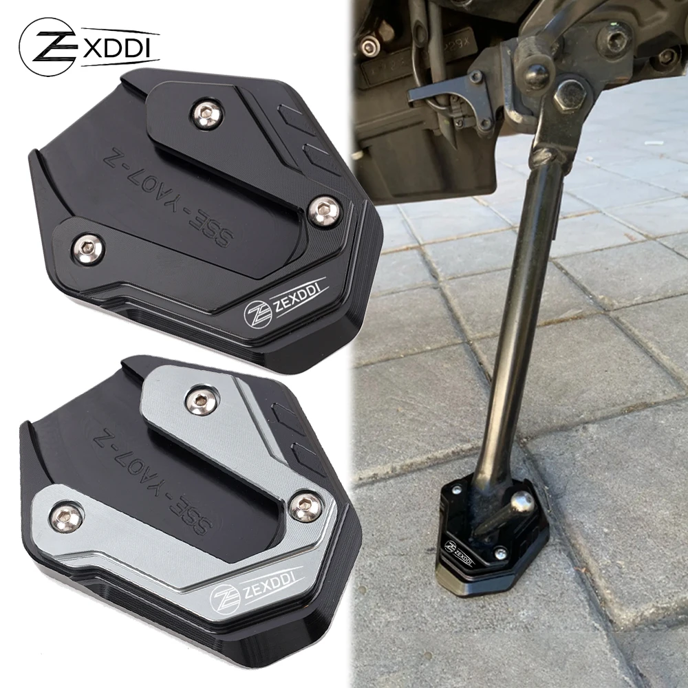 

ZEXDDI Enlarger Pad Fit For YAMAHA Tracer7 Tracer7gt TRACER 7/GT 2021-2024 Motorcycle Kickstand Foot Side Stand Extension Plate