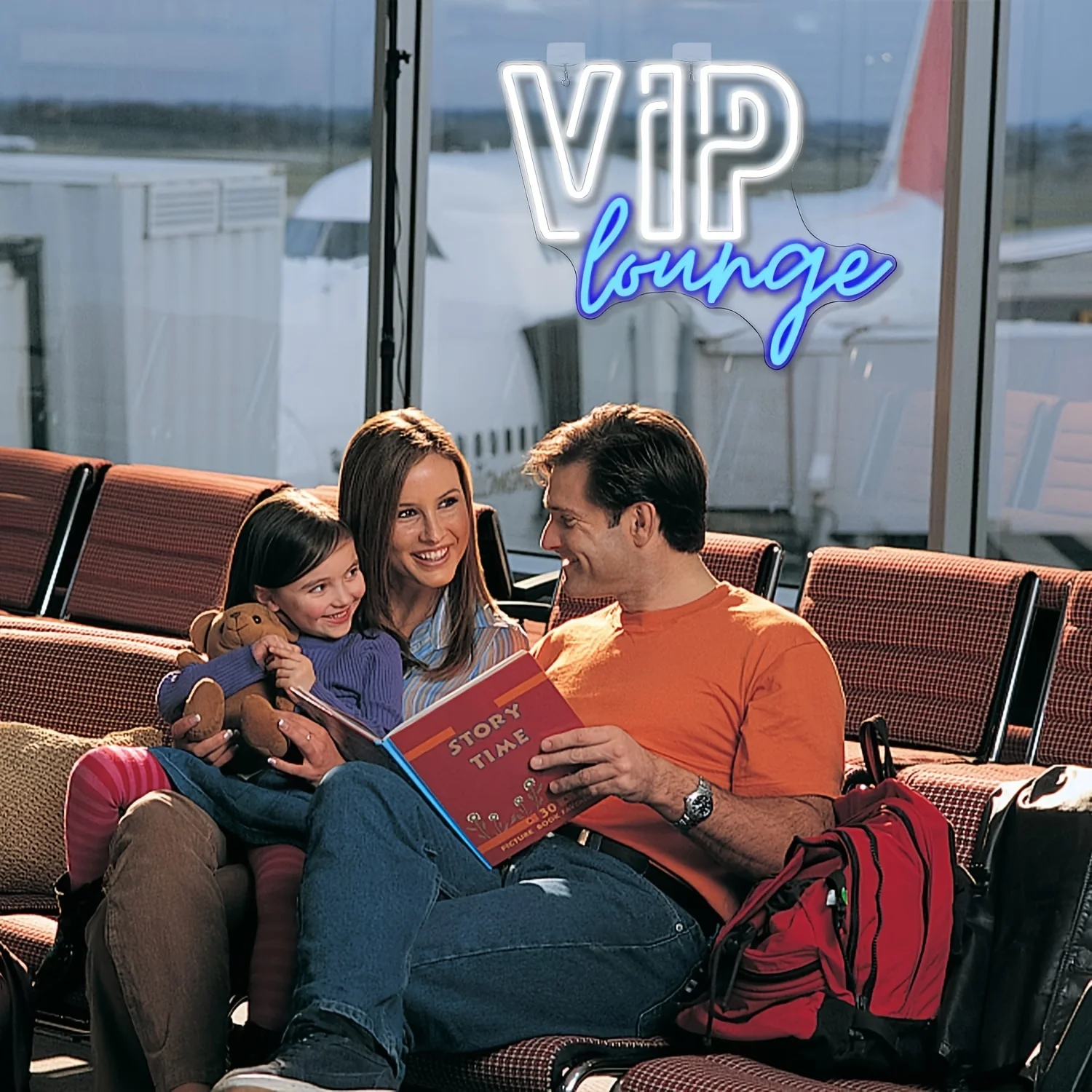 VIP Lounge Neon Wall Decoration, Dimmable Switch USB Power Supply, Suitable for Room Office Hotel Cafe Birthday Party