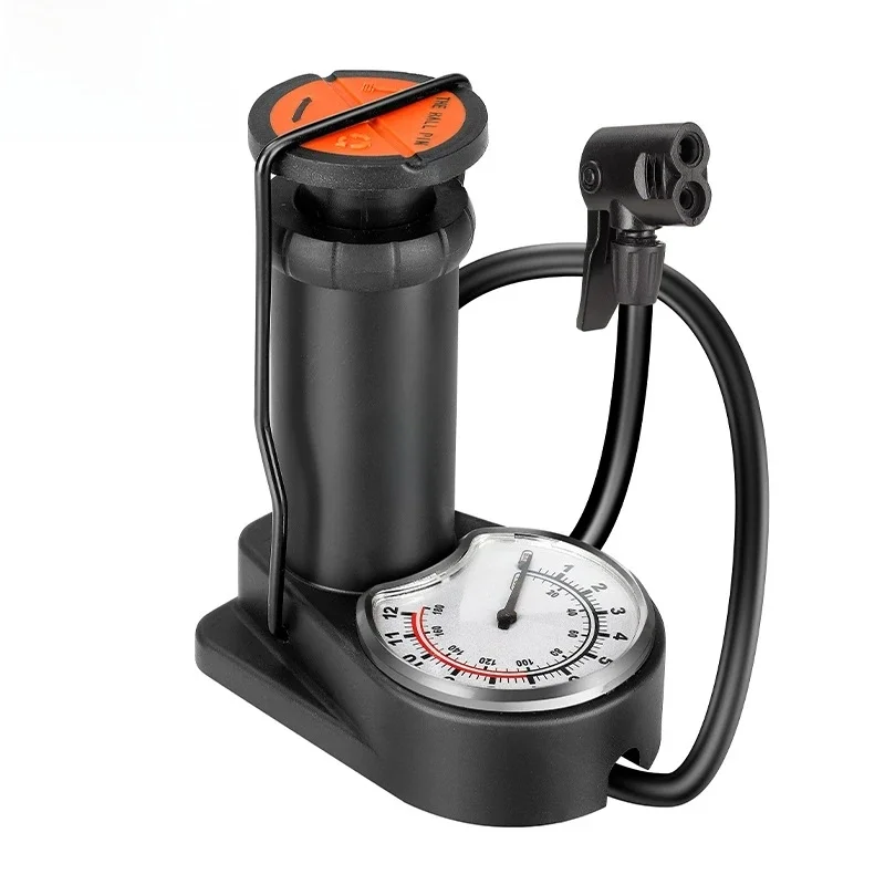 AliExpress West Biking WEST BIKING 140PSI Foot Pump With Gauge Portable Bicycle Tire Inflator Motorcycle E-bike Bike Pump MTB Road Bike Accessories