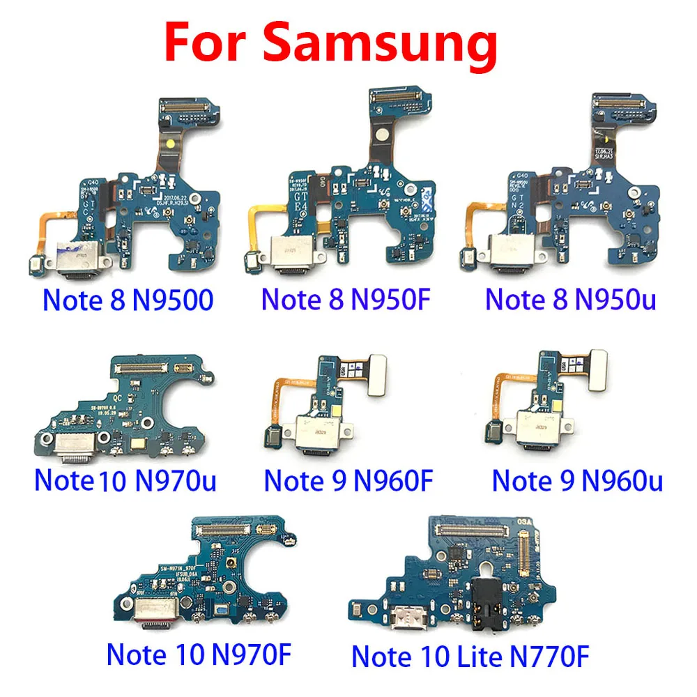 USB Charging Port Board Flex Cable Connector For Samsung Note 8 9 10 N950F N950U N9500 N960F N960U N770F N970F N970U