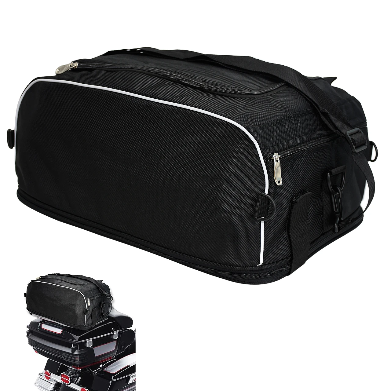 Motorcycle Collapsible Luggage Racks Bag Fit For Harley Touring 1992-2025