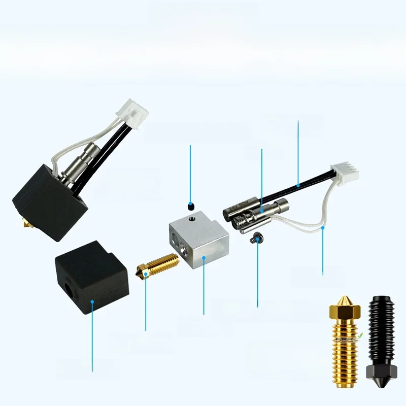 Do Anycubic Kobra S1 Hotend Kobra S1 Combo Hot End Kit do Anycubic Kobra S1 Dysza głowicy drukującej S1C Akcesoria do drukarek 3d — zdjęcie produktu 7