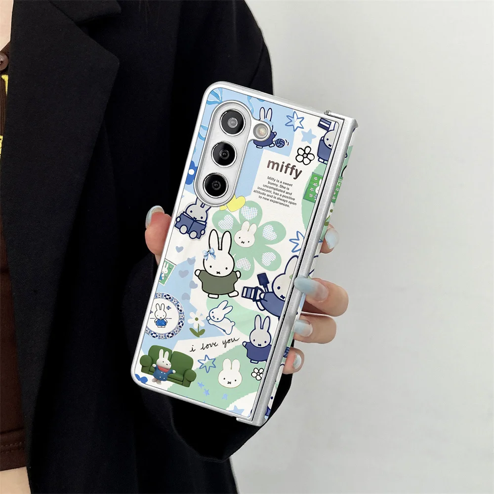 Korean Instagram Cute Puzzle Miffy Rabbit Skin Plating Suita
