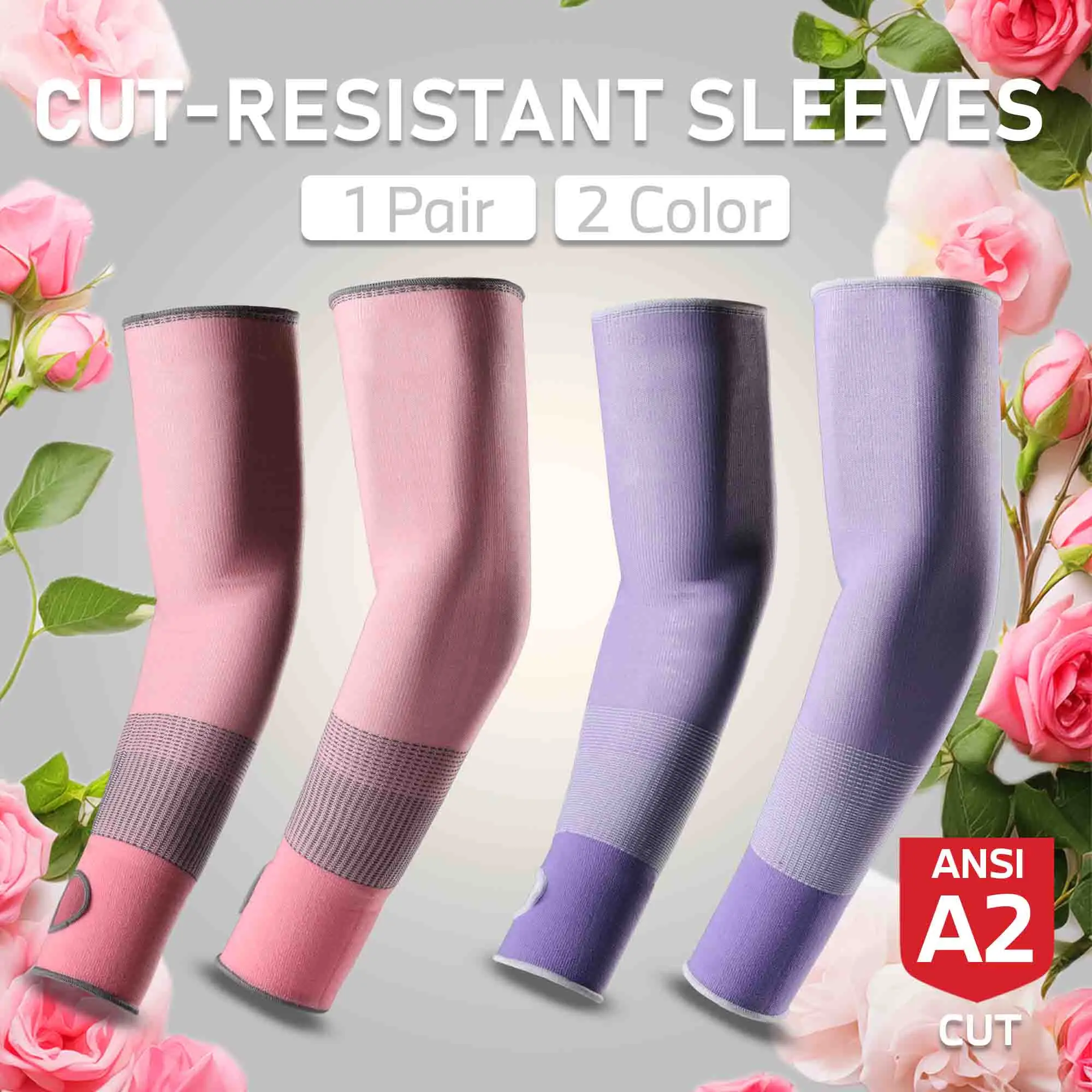 

1 пара облегающих, устойчивых к ультрафиолетовому излучению садовых рукавов с отверстиями для большого пальца, разработанных специально для работы во дворе