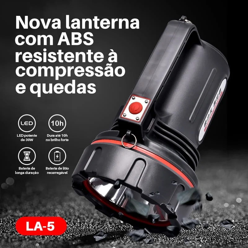 BANG STORE-LED Flashlight with LED Light Handle 10 Hours of Autonomy High Brightness-LA-5 RAPID SHIPPING TO ALL BRAZIL