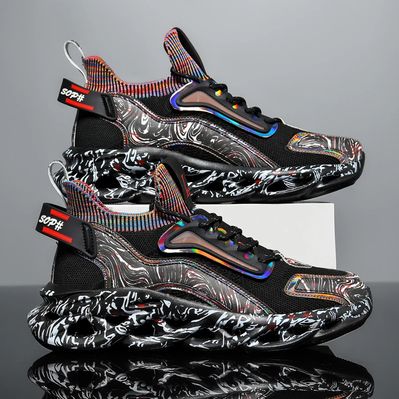 

Men's Sneakers Running Shoes Breathable Outdoor Walking Sports Shoes Lightweight for Men Comfortable Athletic Training Footwear