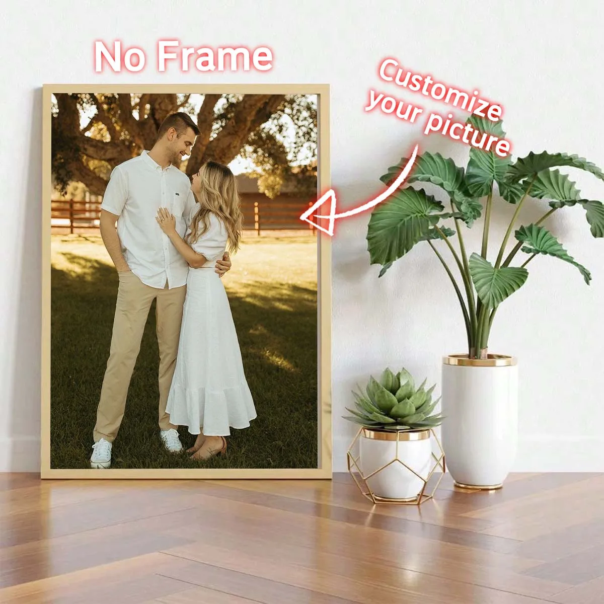 Custom Print Canvas Painting From Your Photos Wedding Birthday Poster Wall Art Decoration Pets Family Landscape Picture Decor view 3