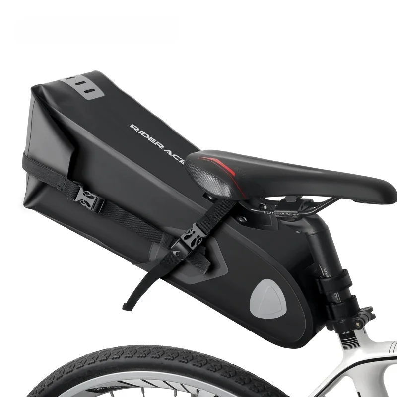 AliExpress riderace RIDERACE Bicycle Saddle Bag Waterproof 10L For MTB Mountain Bike Large Capacity Road Cycling Seat Foldable Tail Rear Bag Trunk