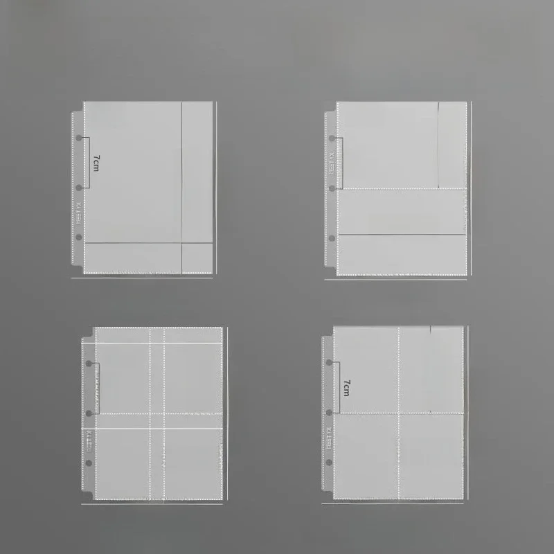 MEET YX – grand classeur A5 à feuilles mobiles, feuilles de protection de carte Photo sans acide, Page de recharge pour objets de collection, insertion Polaroid, 10 pièces