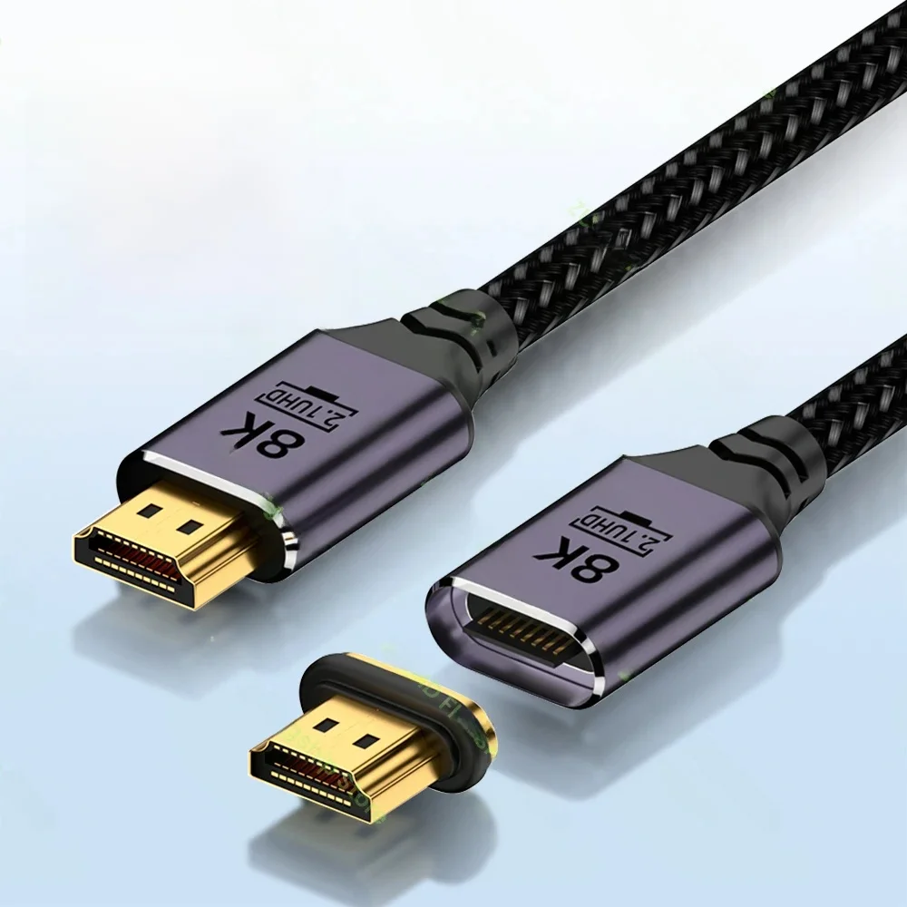 Kabel magnetyczny 2.1 zgodny z HDMI 48 Gb/s Ultra szybki kabel eARC HDR 8K/60 Hz 4K/120 Hz do Xiaomi Mi Box PS5 Dolby Vision 3M — zdjęcie produktu 7