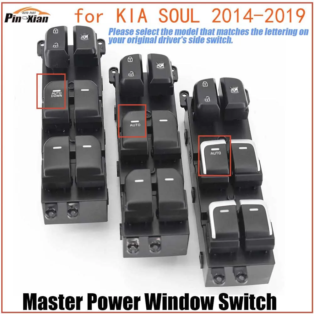 

93570B2000 93570B2050 LHD Electrical Power Window Control Switch For KIA SOUL 2014 2015 2016 2017 2018 2019 car Door Closers