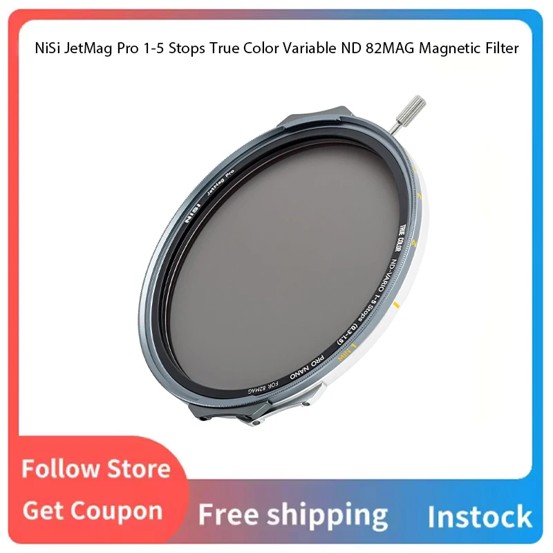 NiSi JetMag Pro 1-5 Stops True Color Variable ND 82MAG Magnetic Filter (JetMag Adaptor Required)