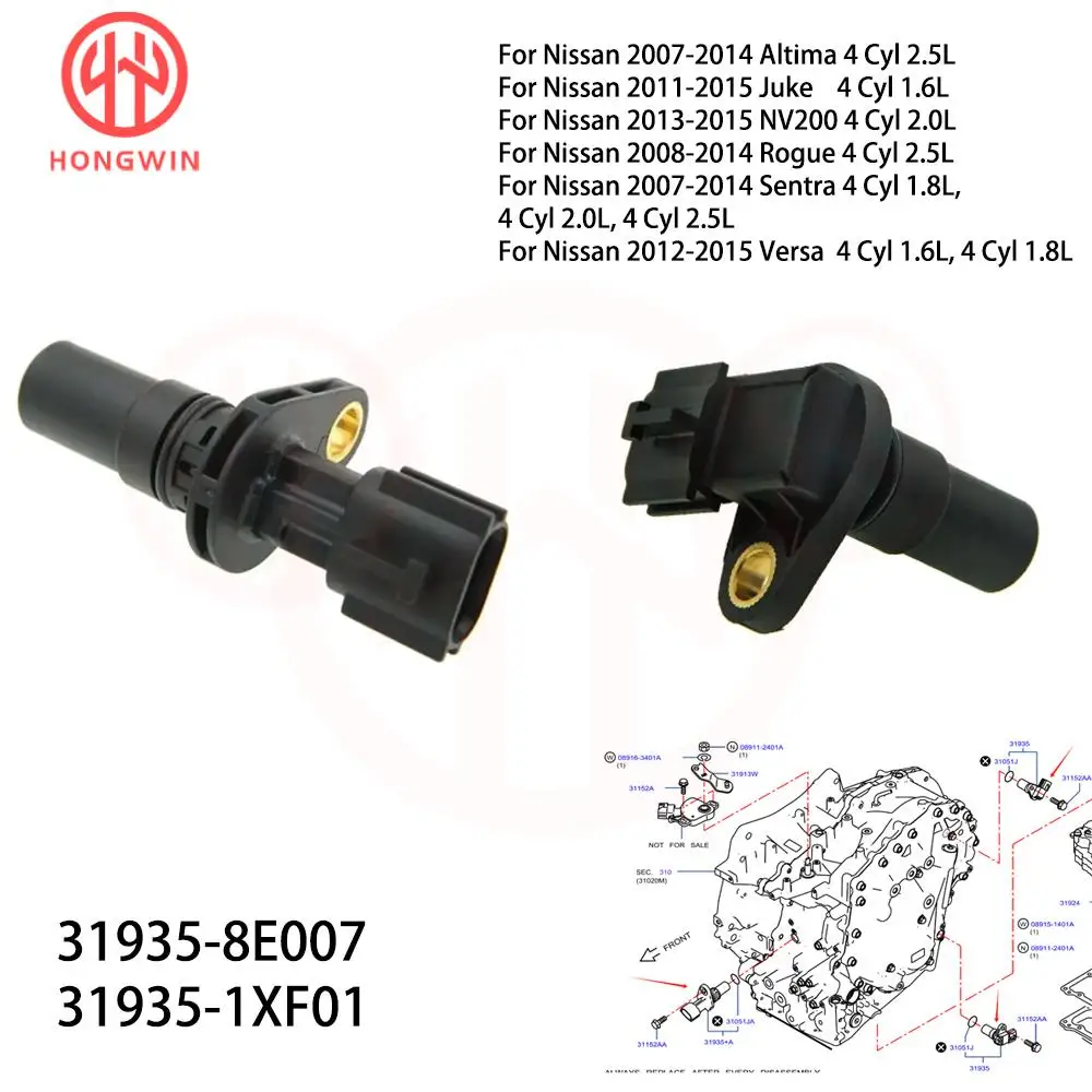 

New Transmission Speed Sensor OEM 31935-X420A,31935-8E007,31935-1XF01 For Nissan Altima Juke NV200 Rogue Sentra Versa 2007-2015