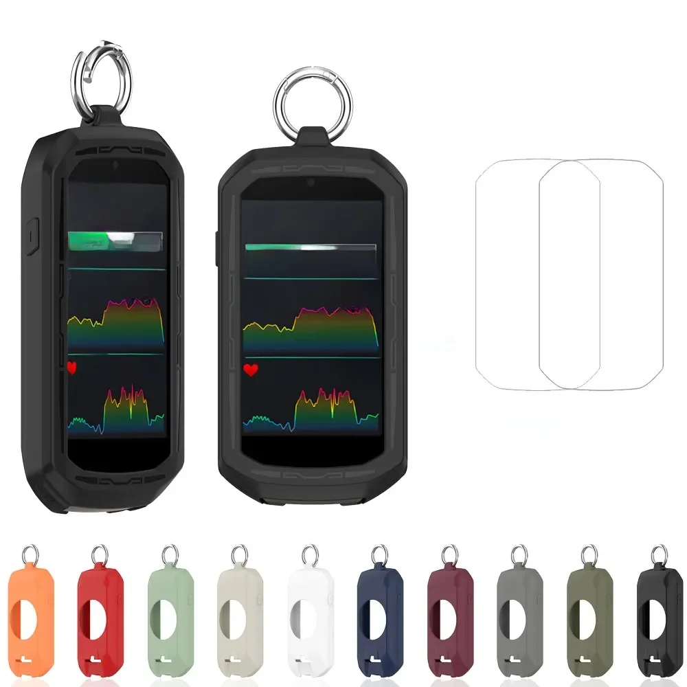 Silikonowe etui + folie ochronne do Garmin Edge 1050, folia ochronna na ekran i miękka, pełna osłona ochronna. — zdjęcie produktu 7