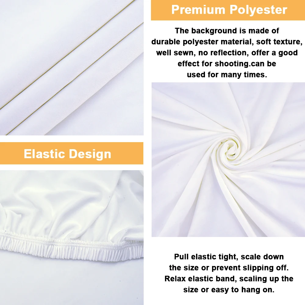 Monocromático Rodada Fotografia Backdrop, Photo Background para recém-nascido Baby Shower, Birthday Party, Casamento, Azul, Rosa, Preto, Branco