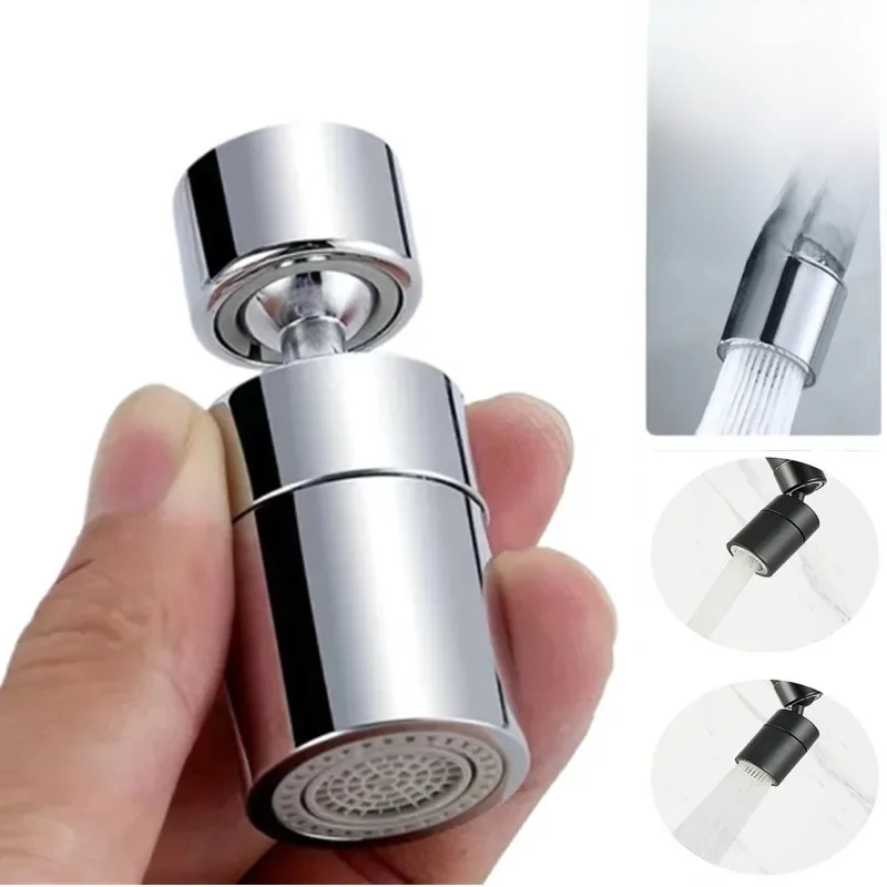 Nieuwe 2-modus keukenkraan sproeikopfilter verstelbaar 360 °   Rotary Splashback Tap Nozzle Bubbler Aanrecht Kraan Beluchter - afbeelding 2