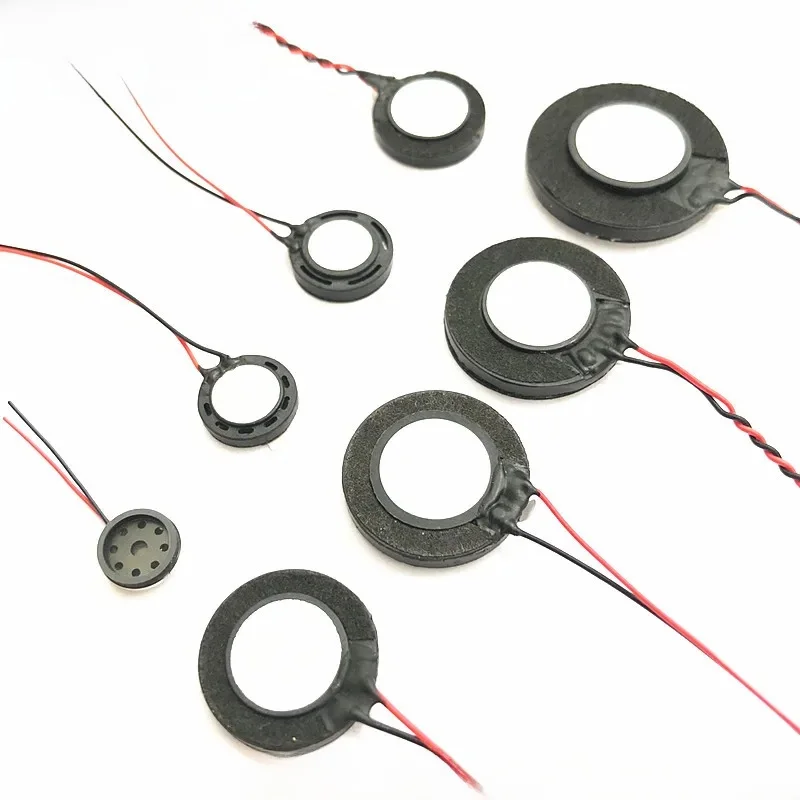 2 pièces Haut-parleur à cornet ultra-mince 8 Ohms 1 Watt 1W 8R Diamètre 10mm 13mm 15mm 16mm 18mm 20mm 23mm 25mm 30mm Haut-parleur à deux fils