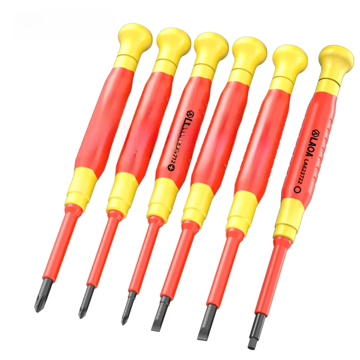 LAOA insulated precision screwdriver a cross small size screwdriver to remove eyeglasses clocks and watches cell phone notebook