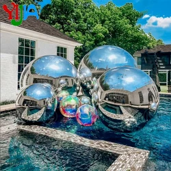 12pcs-Set Inflatable Big Shiny Balls Giant Disco Party Balloon Christmas Event Decor Reflective PVC Large Mirror Sphere