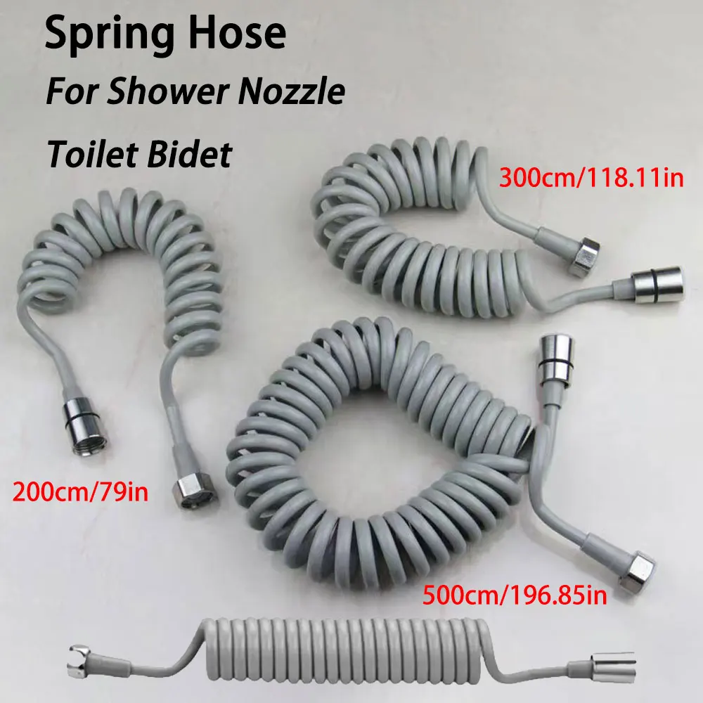 

Shower Nozzle Sprinkler Hose Soft Hoses Sprin Flexible Telescopic Tube Toilet Bidet Spray Pipe Adjustable Bathroom Accessories