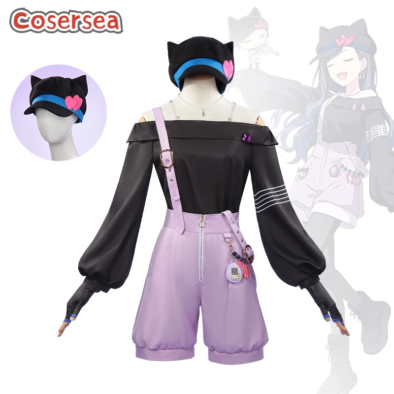 

Cosersea Hiraishi An Косплей Костюм Проект Sekai Красочная сцена! подвиг. Hiraishi An Halloween Ролевая игра Униформа Полный комплект одежды