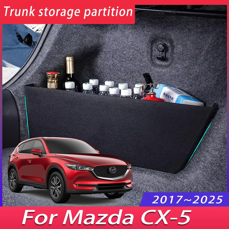 For Mazda CX5 KF 2017~2025 2018 2019 2020 MK2 Car Trunk Storage Partition Multifunction Storage Box Auto Interior Accessories