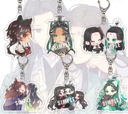 Anime Scum Villain Self Saving System Acrylic Keychain Shen Qingqiu Luo Binghe Cosplay Cute Bag Pendant Decoration Cartoon Toys