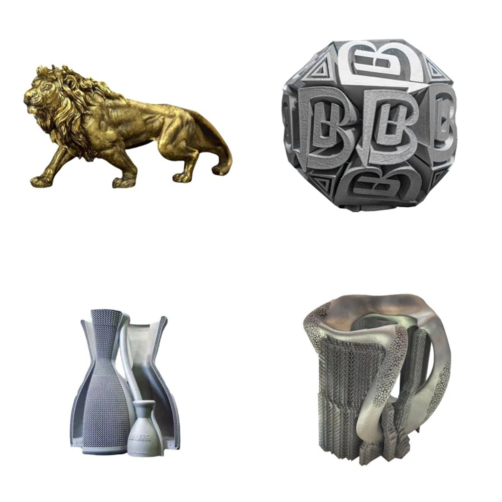 Custom High Precision SLM Metal 3D Printing Service Aluminum Titanium Alloy Lion Statue Model SLA SLS Rapid Prototype Machining