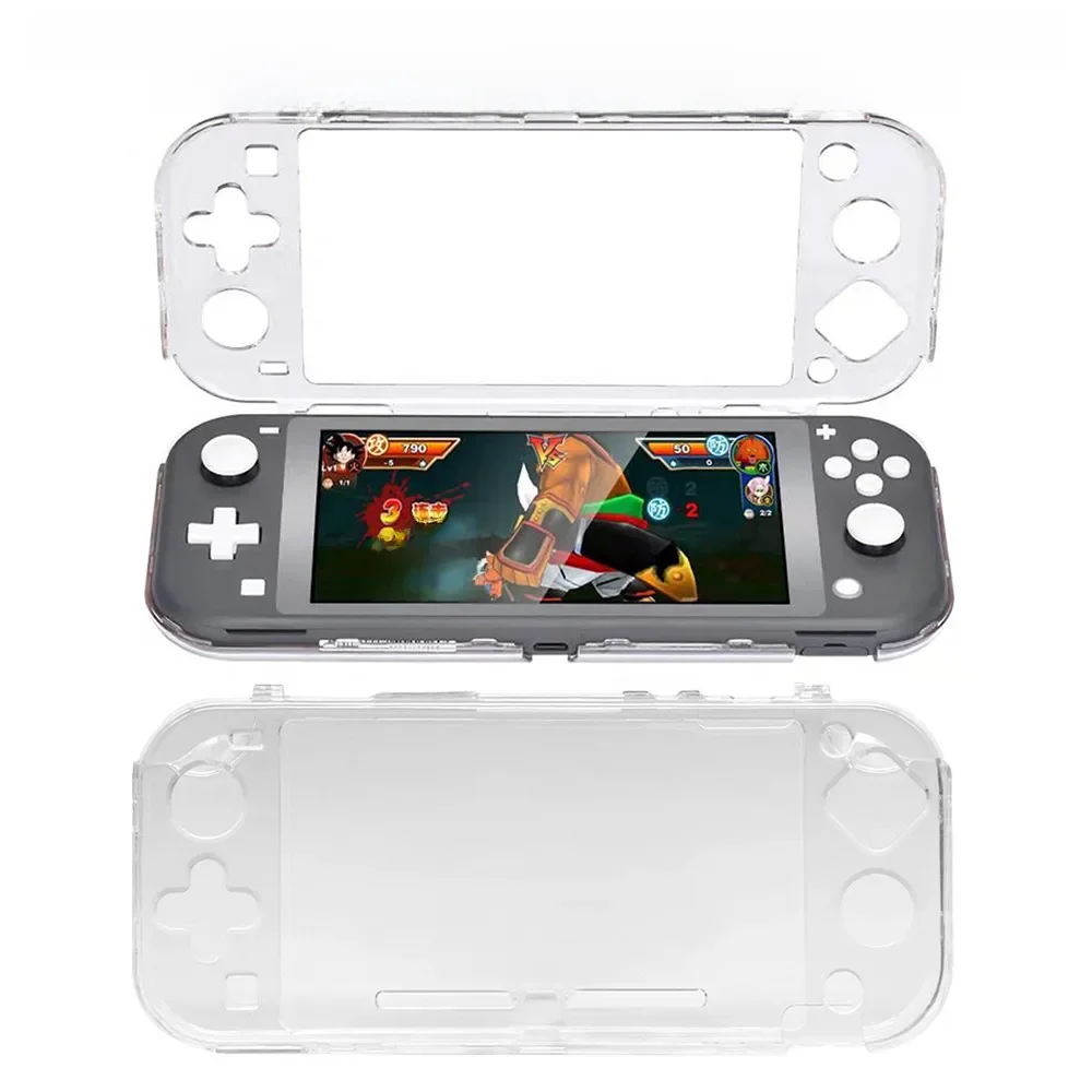 Coque de protection transparente pour console de jeu Nintendo Switch Lite, coque en cristal PC, housse de protection transparente, prise en charge de la livraison directe