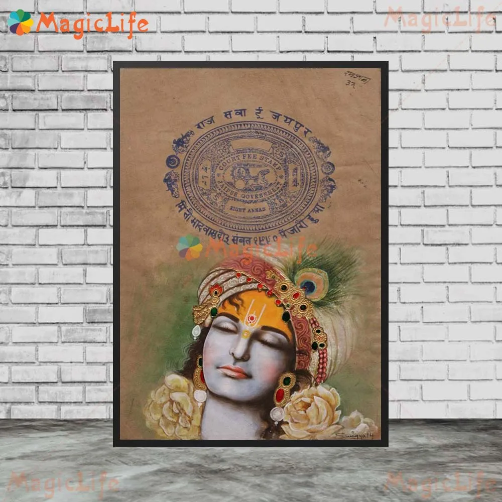 Hinduism Shiva Lakshmi Lord Religion Gods Poster Wall Art Canvas Painting Wall Pictures For Living Room Home Decor Unframed