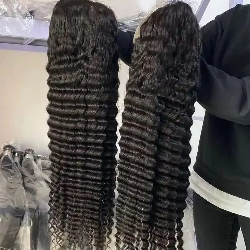 

30 36 Inch 13x6 HD Lace Front Human Hair Wigs Curly Hair Wear Go Glueless Wig Human Hair No Glue 13x4 Deep Wave Lace Frontal Wig