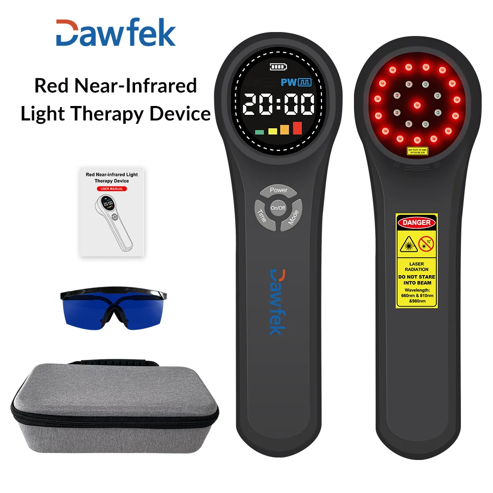 Dawfek Low Level Laser Therapy Near Me 16X660Nm 4X810Nm 4X980Nm For Disc Herniation Cervical Vertebra Pain Handheld For Home Use