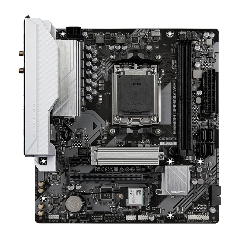 GIGABYTE B650M GAMING scheda madre WIFI AMD B650 Socket AM5 DDR5 128G M-ATX Mainboard per PC Gamer