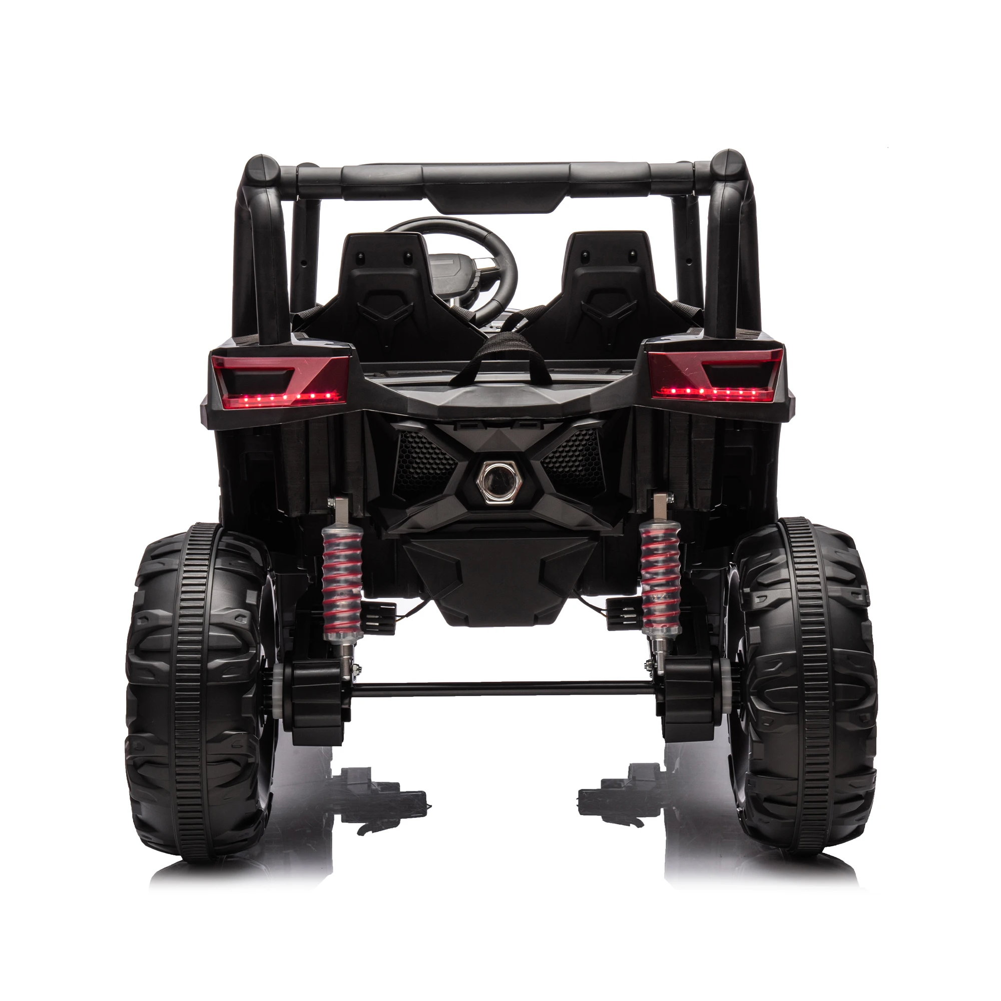 Voiture Utv pour Enfants, 2 Places avec Deux Environnements de Sécurité, 4x4 Côtés, Camion Tout-Terrain avec Télécommande Parente, 24V