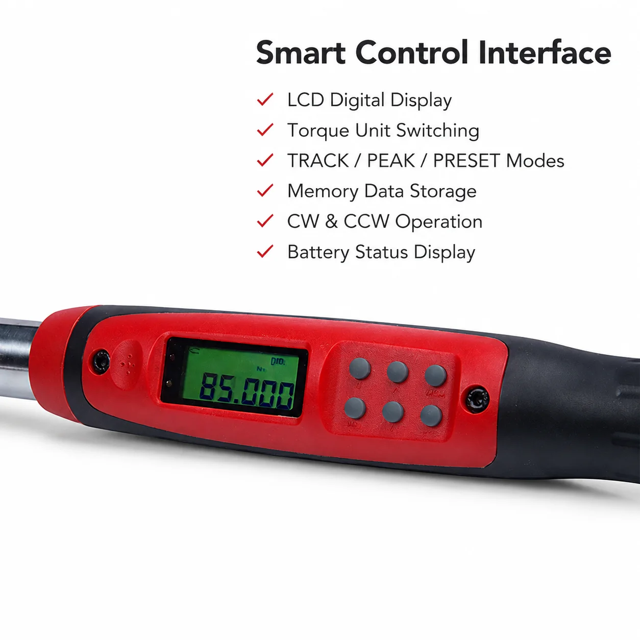 Digital Torque Wrench Series Preset Adjustable Ratchet Tool Wrench 1/4 Inch Factory Pricision Production Car Repair Tool