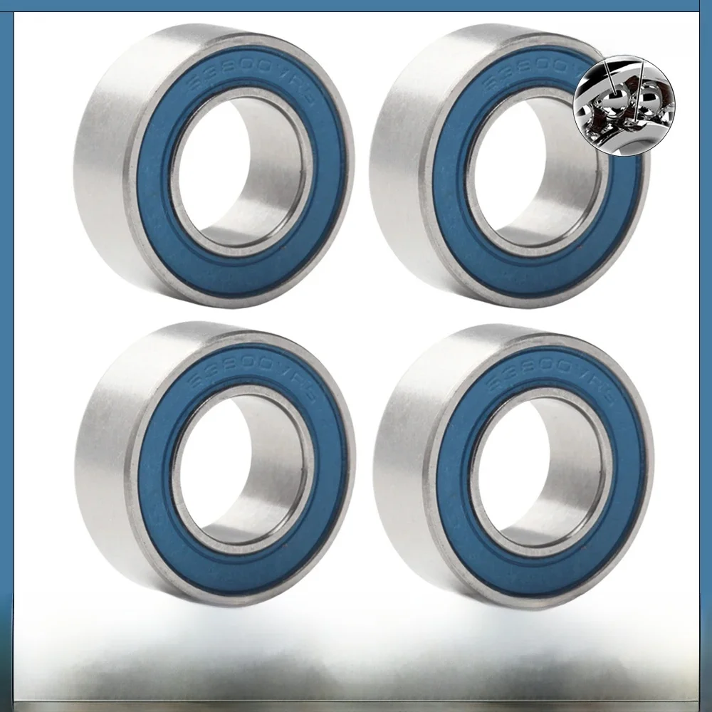 AliExpress FUSHI 63800 2RSV MAX Bearing 10*19*7 mm 4Pcs C2 Single Row Full Balls Bicycle Frame Pivot Bearing 3800 2RS RSV Ball Bearings 63800LUU
