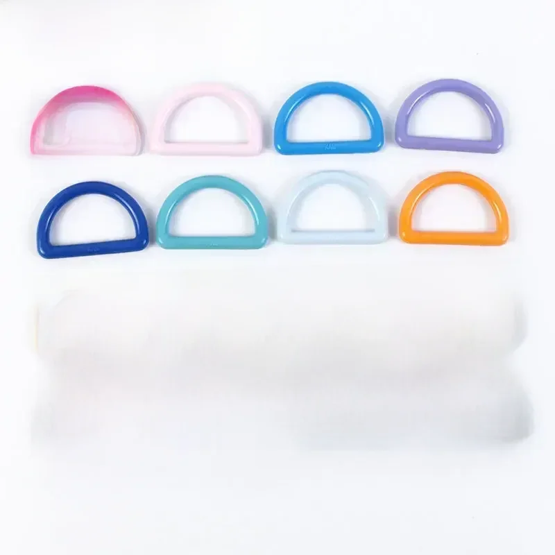 50 sztuk plastikowe klamry do plecaka 15-38mm pasek do torby D pierścień klamra taśmy zaczepy do paska haki torebka Decor DIY akcesoria — zdjęcie 2