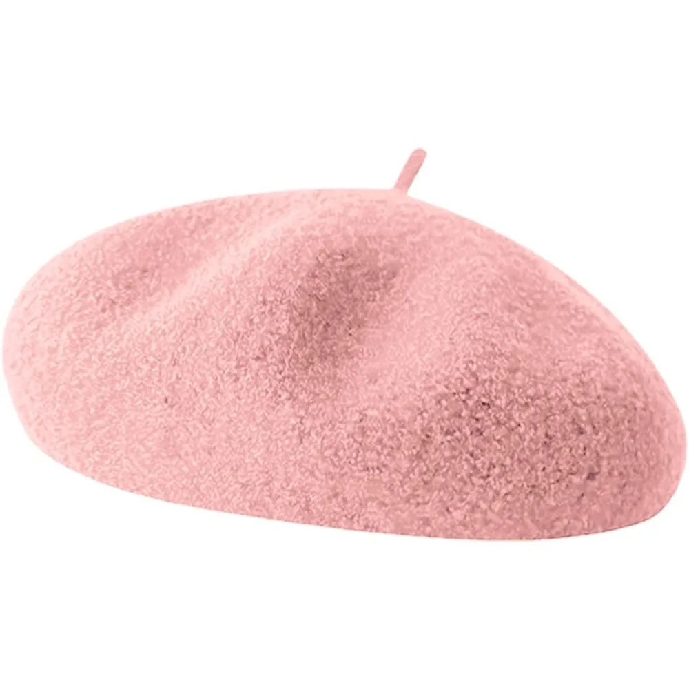 

Wool Berets for Women - Classic French Beret Hats for Women and Kids, Solid Color Artist Style