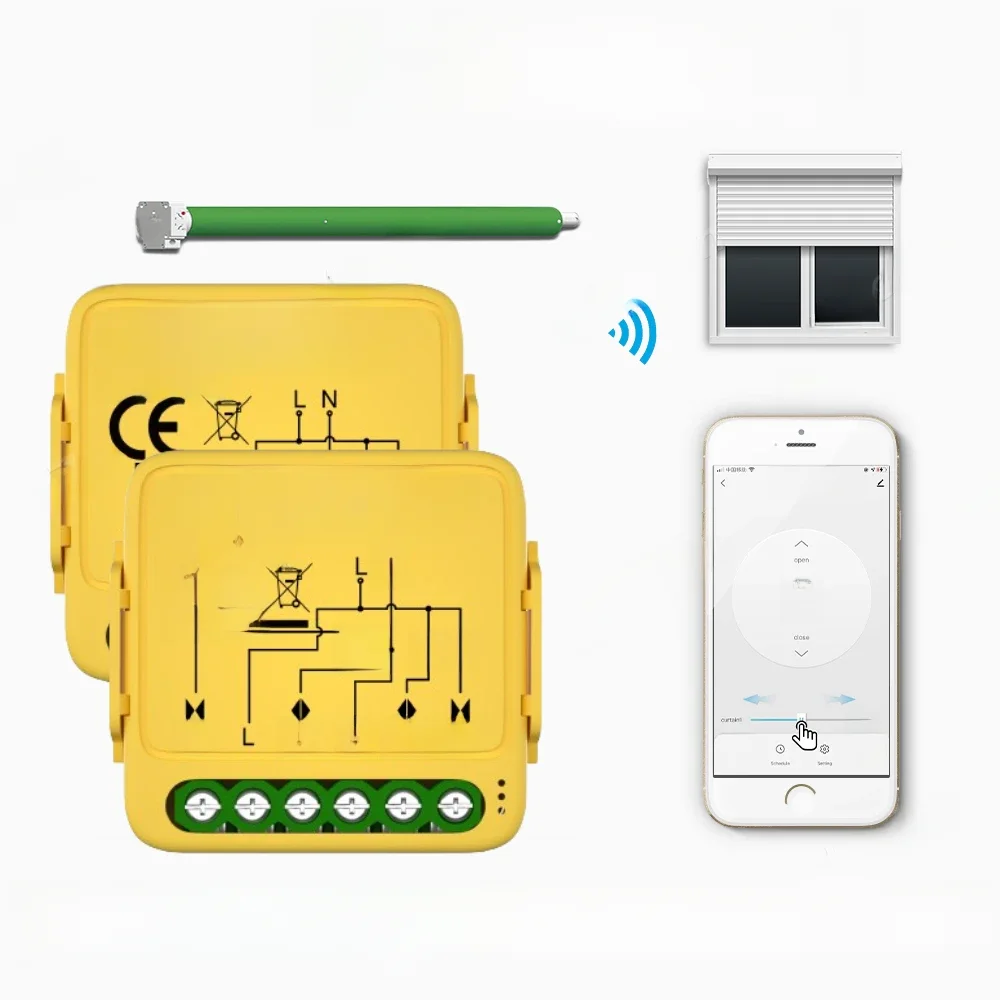 Moduł tuja ZigBee WiFi Smart przełącznik kurtyny podłącz rolety rolety silnik czasowy sterowanie głosowe dla Alexa Google Home — zdjęcie produktu 7