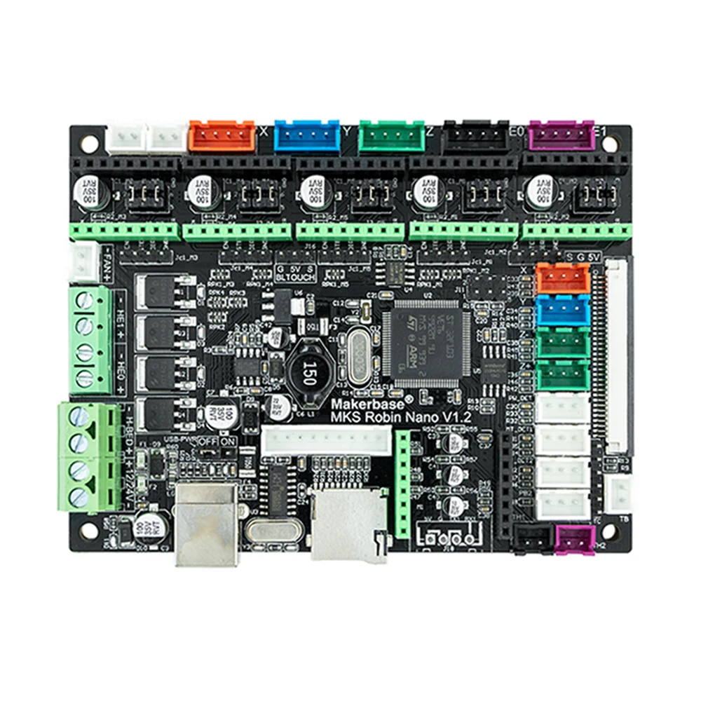 Makerbase MKS Robin Nano V1.2 3D-Drucker Steuerplatine 32-Bit-Motherboard Unterstützt Marlin2.0 Kompatibel mit TFT 3,5 Zoll Touchscreen