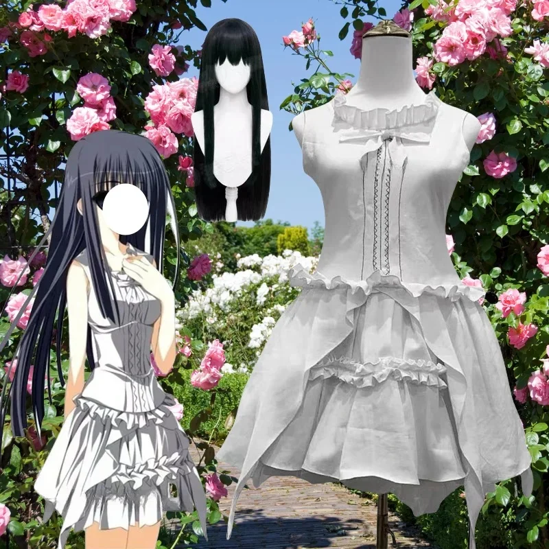 Takashima Zakuro Cosplay Kostuum Witte Jurk Rok Schooluniform Pruik Pak voor Vrouwen Rollenspel Halloween Carnaval Party Outfits - afbeelding 2