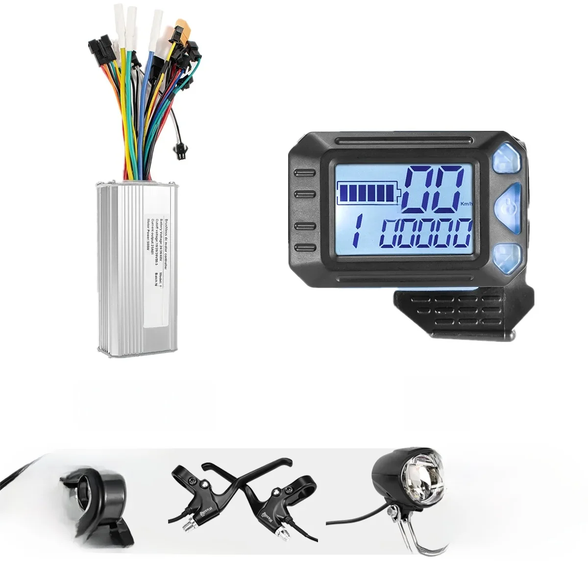 AliExpress kun ray Electric Bike Scooter LCD Display Brushless Controller 500W with S5 Display for E-bike E-Scooter Accessories
