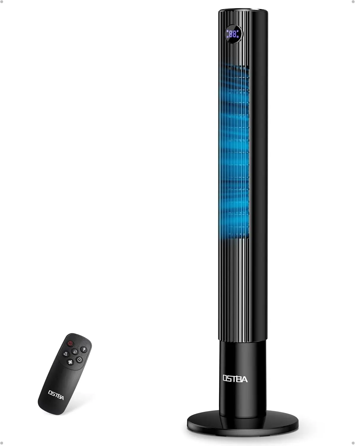 43'' Tower Fan for Bedroom, 85° Oscillating