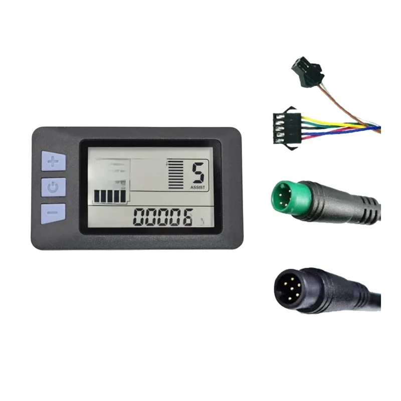 AliExpress P3H Electric Bike Meter Display Panel Meter Display 24V 36V 48V 60V For Electric Scooter (6PIN)