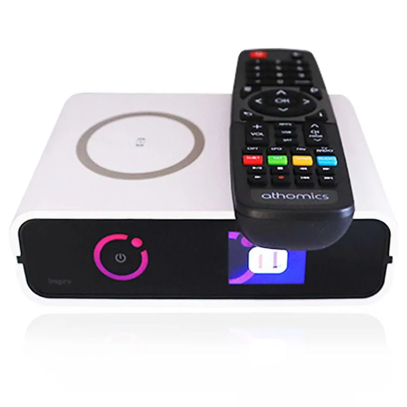 جهاز استقبال رياضي إلهام Qi Full HD FTA مع Wi-Fi Qi Refones-White