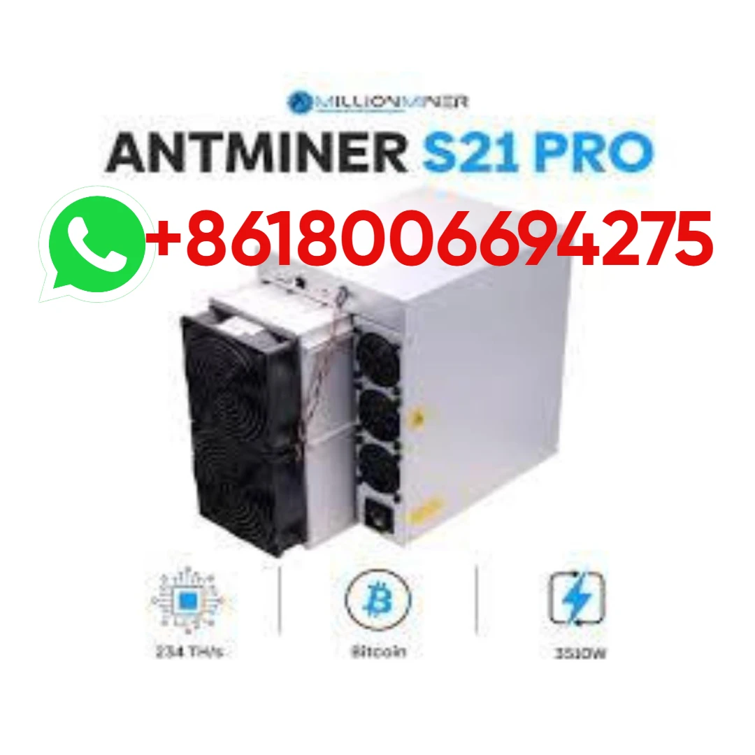 

B. DISCOUNT Bitmain Antminer S21 Pro 234TH/S 3510W Bitcoin BTC ASIC Miner