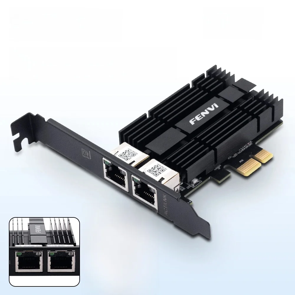 Carte réseau FENVI PCI-E vers RJ45 pour I226 PCI Express RJ45 Gigabit Ethernet LAN 2.5G 2500Mbps adaptateur WiFi pour ordinateur de bureau