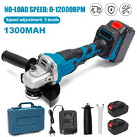 125MM Brushless Electric Angle Grinder Suit Variable 3-Speed 1500W Cutting Machine Woodworking Tool for Makita 18v Battery Pin