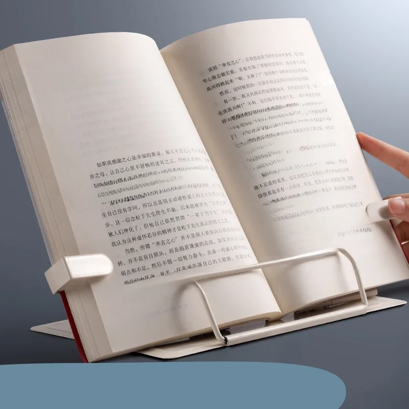2023 Regulowany przenośny metalowy regulowany uchwyt na książkę do czytania Półka na dokumenty Stojak na książki Tablet Stojak na nuty Stojak na przepisy — zdjęcie 2