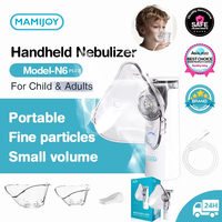 MAMIJOY Portable Mini Nebulizer Silent Handheld Inhaler Ultrasonic Nebulizer Medical Grade Atomizer Baby Kids Adult Cough Asthma